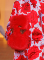 Faux Fur Clutch Bag ー Bright Red 詳細画像 ブライトレッド 7