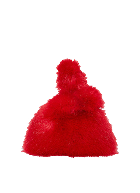 Faux Fur Mini Bag ー Bright Red