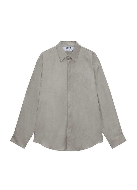 アイスグレー タイダイ ロングスリーブ シャツ