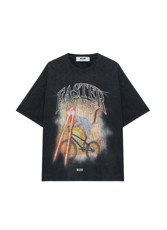 キャットビーム クラックプリントTシャツ