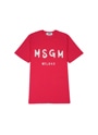 【NEW】MSGM ブラッシュロゴTシャツ 詳細画像 ローズレッド 1