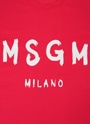 【NEW】MSGM ブラッシュロゴTシャツ 詳細画像 ローズレッド 3