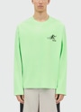 MSGM SPRINT グラフィック ロングスリーブTシャツ 詳細画像 グリーン 2