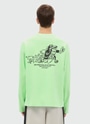 MSGM SPRINT グラフィック ロングスリーブTシャツ 詳細画像 グリーン 3