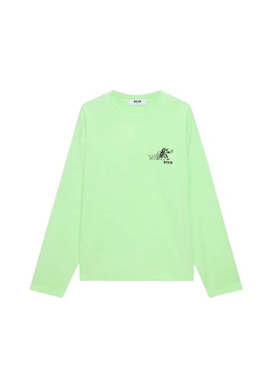 MSGM SPRINT グラフィック ロングスリーブTシャツ