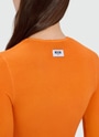 ライトジャージー リブロングスリーブトップ 詳細画像 オレンジ 5