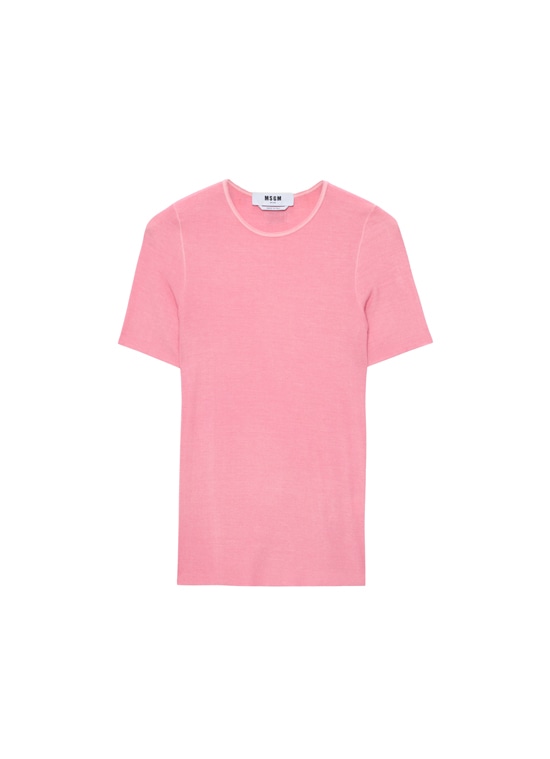 ライトジャージー リブショートスリーブトップ