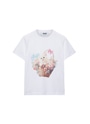MSGM FLOWER BASKET CAT Tシャツ 詳細画像 ホワイト 1