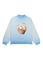 MSGM FLOWER BASKET CAT スウェットシャツ 詳細画像 ライトブルー 1