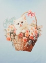 MSGM FLOWER BASKET CAT スウェットシャツ 詳細画像 ライトブルー 5