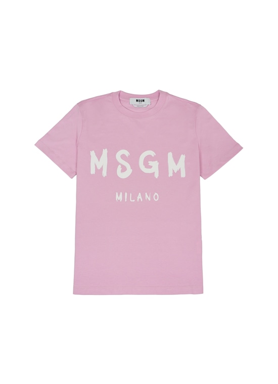 【NEW】MSGM ブラッシュロゴTシャツ