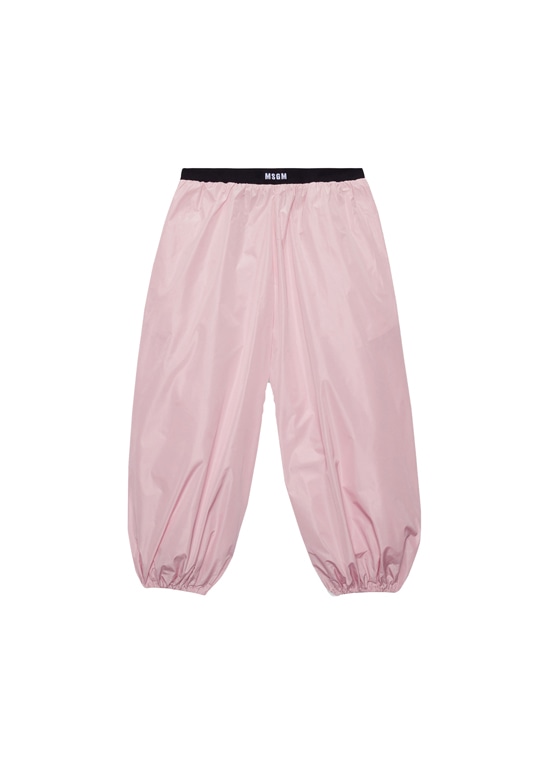 ジャガードロゴ タフタ バルーンパンツ