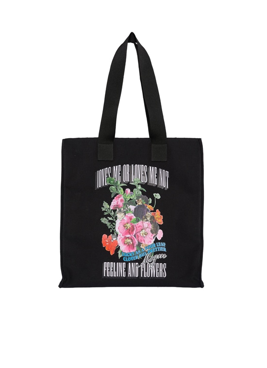 MSGM FLOWER CATS キャンバストートバッグ