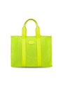 MSGM メッシュラージトートバッグ 詳細画像 ライムイエロー 1