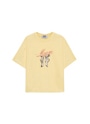 リボングラフィック Tシャツ 詳細画像 ペールイエロー 1
