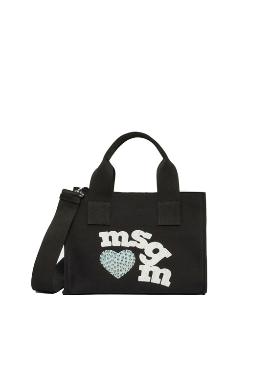 MSGM HEART LOGO 2Way キャンバスバッグ