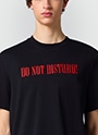 「DO NOT DISTURB!」 エンブロイダリーTシャツ 詳細画像 ブラック 5