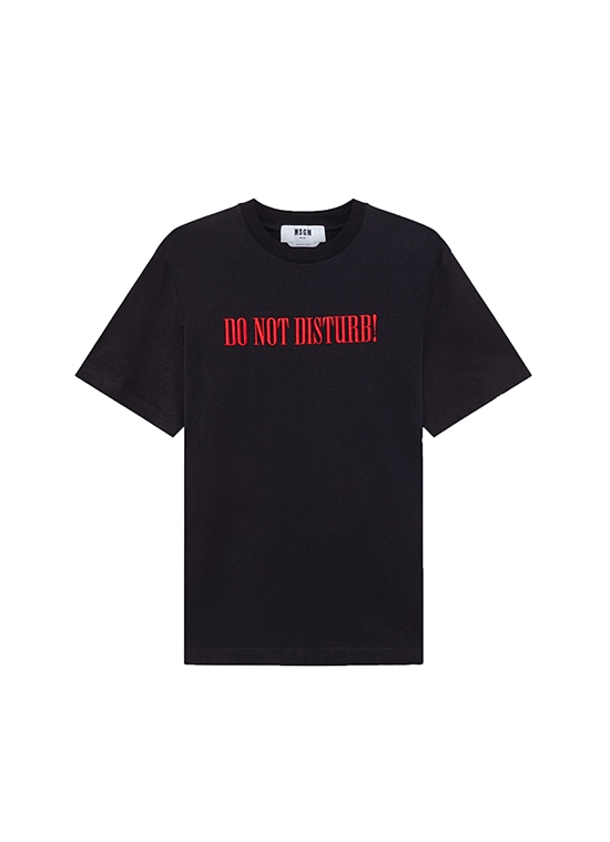 「DO NOT DISTURB!」 エンブロイダリーTシャツ