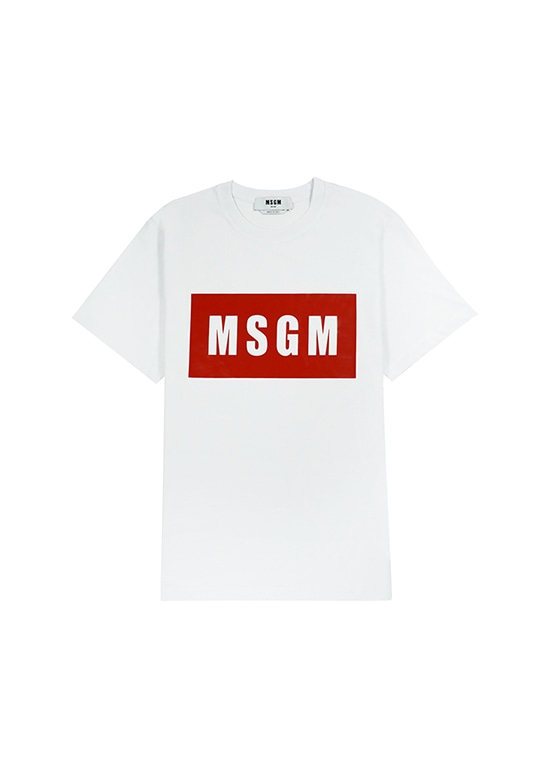 【NEW】MSGM BOXロゴTシャツ