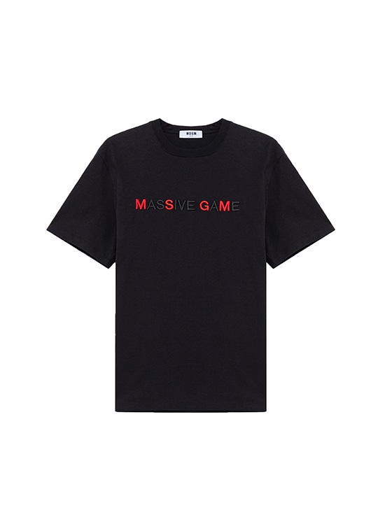 「MASSIVE GAME」 エンブロイダリーTシャツ
