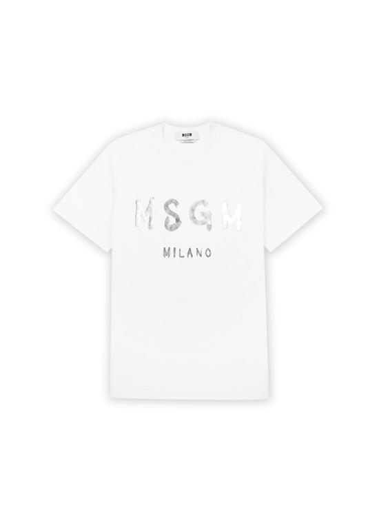 MSGM ブラッシュロゴTシャツ【Japan Exclusive/FOIL PRINT】 ＜限定再入荷＞