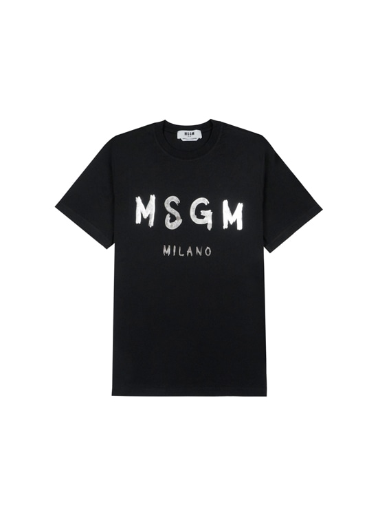 MSGM ブラッシュロゴTシャツ【Japan Exclusive/FOIL PRINT】 ＜限定再入荷＞