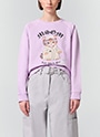 MSGM HOTEL CAT スウェットシャツ 詳細画像 ライラック 2