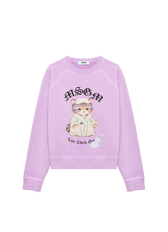 MSGM HOTEL CAT スウェットシャツ
