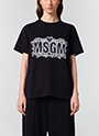 レースエンブロイダリー ロゴTシャツ 詳細画像 ブラック 2