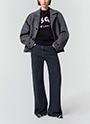 MSGM ブラッシュドロゴ スウェットシャツ 詳細画像 ブラック 4