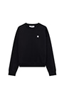 TheMwave モノグラムパッチ スウェットシャツ 詳細画像 ブラック 1