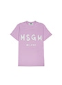 【NEW】MSGM ブラッシュロゴTシャツ 詳細画像 ライラック 1