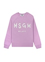 MSGM ブラッシュロゴ スウェットシャツ 詳細画像 ライラック 1