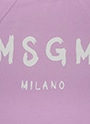 MSGM ブラッシュロゴ スウェットシャツ 詳細画像 ライラック 4