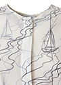 ヨットプリント ノースリーブチュニック 詳細画像 ホワイト／ネイビー 4