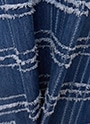 フリンジチェック ウォッシュドデニム ミディスカート 詳細画像 ミディアムブルーデニム 6