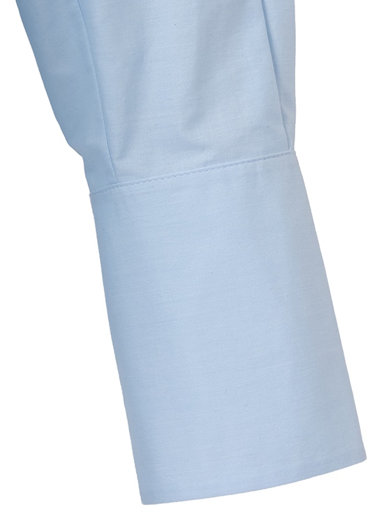 ストライプコットン シャンブレーブラウス 詳細画像 スカイブルー 5