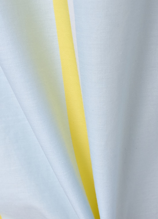 ストライプコットン シャンブレーブラウス 詳細画像 スカイブルー 7