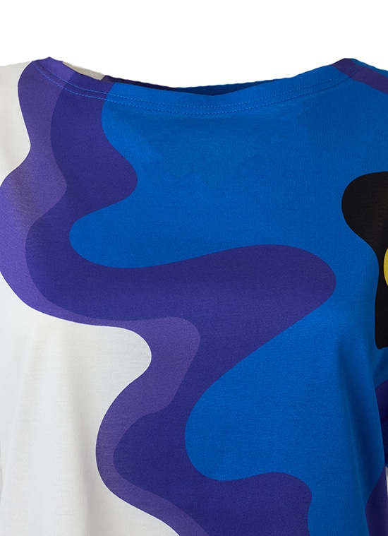 ビッグフラワー コットンTシャツ 詳細画像 ホワイト／マルチ 4