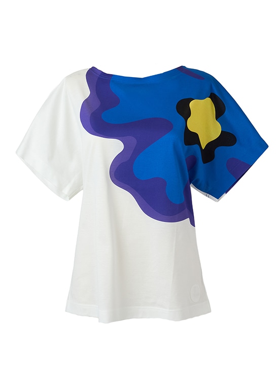 ビッグフラワー コットンTシャツ