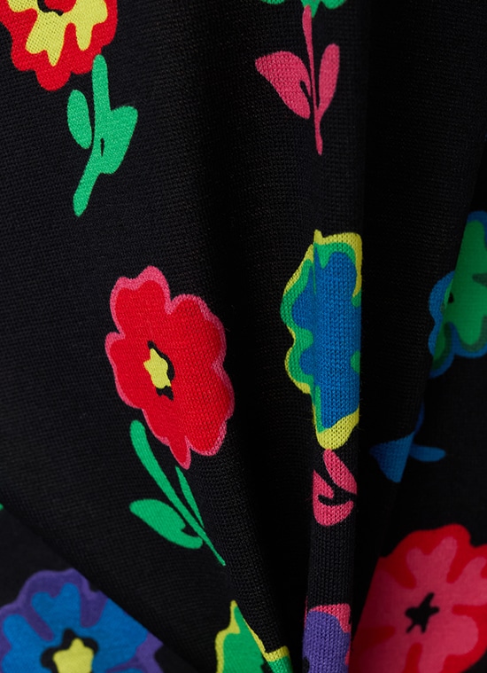 スムールフラワー ジャージーTシャツ 詳細画像 ブラック／マルチ 7