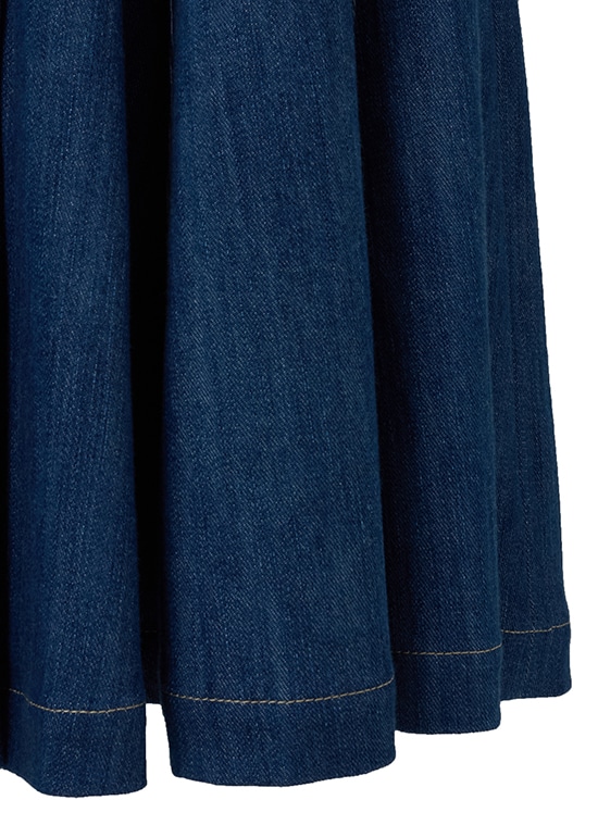 フロントボタン デニムミディスカート 詳細画像 ミディアムブルーデニム 5