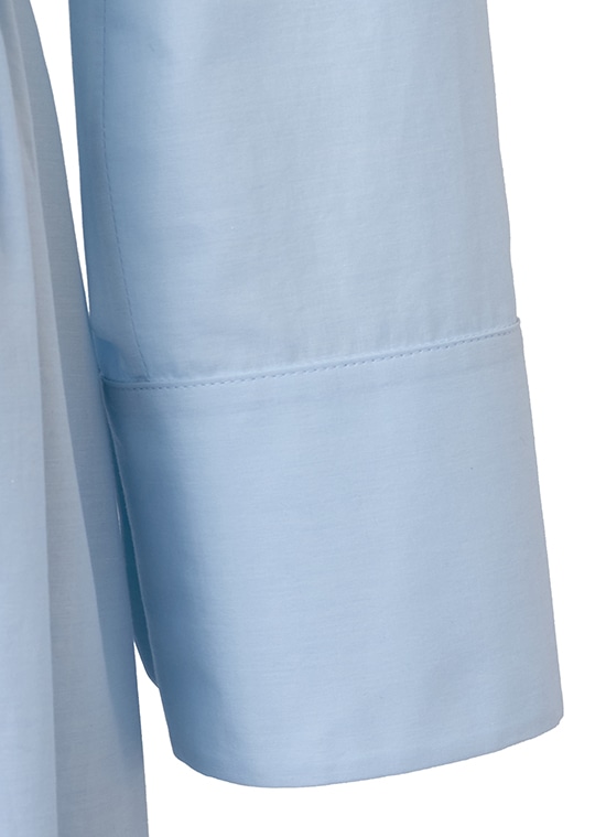 ストライプシャンブレー シャツドレス 詳細画像 スカイブルー 5