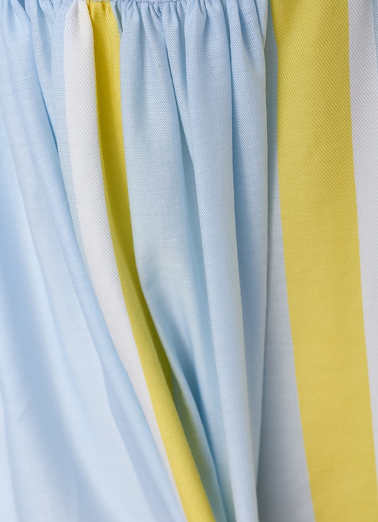 ストライプシャンブレー シャツドレス 詳細画像 スカイブルー 7