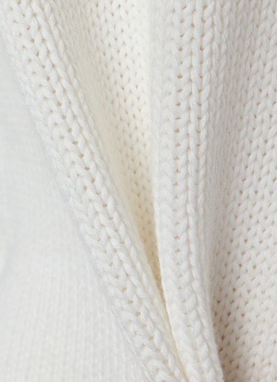 コットンチャンキーニット スリーブレストップ 詳細画像 クリーム 7