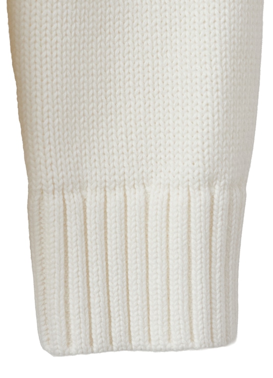 コットンチャンキーニット クルーネックカーディガン 詳細画像 クリーム 5