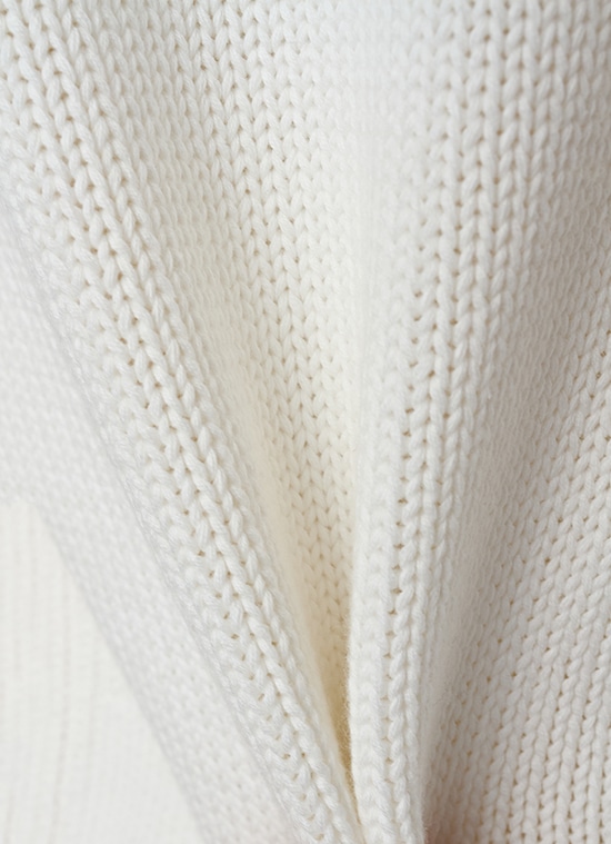 コットンチャンキーニット クルーネックカーディガン 詳細画像 クリーム 7