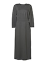 レーヨンストレッチ七分袖ドレス 詳細画像 ダークグレー 1