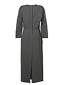 レーヨンストレッチ七分袖ドレス 詳細画像 ダークグレー 3