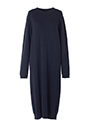 ウールシルクカシミヤ長袖ニットワンピース 詳細画像 ネイビー 1